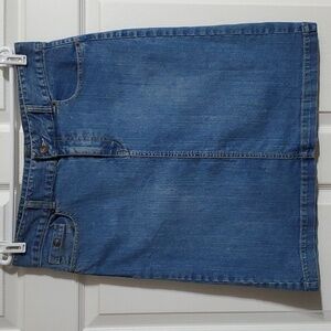 Kikit Jeans Medium Wash 5 Pocket Denim Jean Skirt Size 14